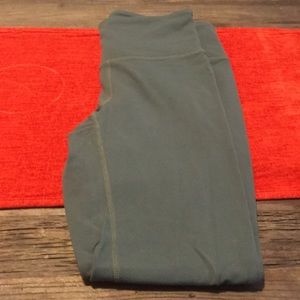 Athleta army green leggings size S